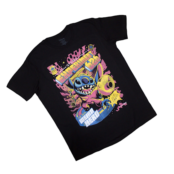Lilo & Stitch Unisex Vuxen Experiment 626 T-Shirt M Svart Black M