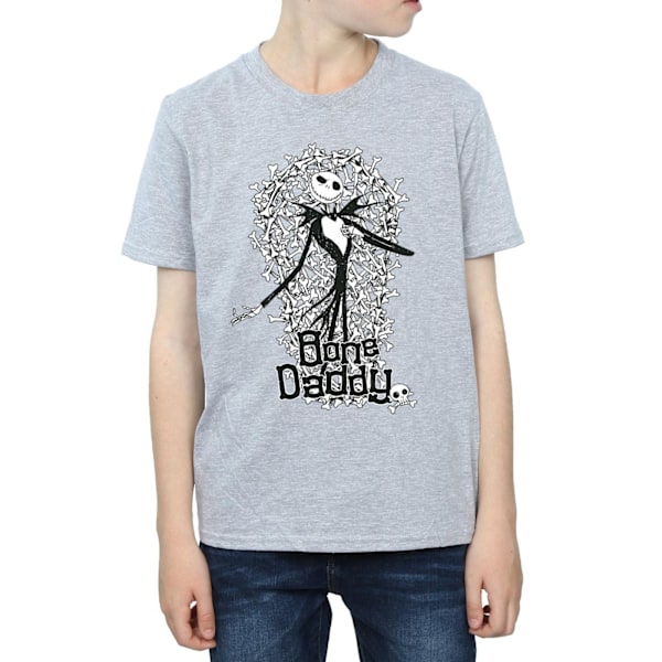 Disney Boys Nightmare Before Christmas Bone Daddy T-shirt 7-8 år Sports Grey 7-8 Years