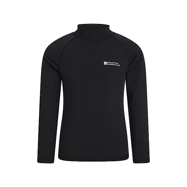 Mountain Warehouse Barnkläder/Barn Långärmad Rashguard 3-4 År Black 3-4 Years