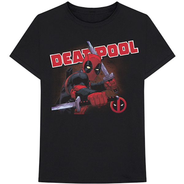 Deadpool Unisex Vuxen Comic Cover Bomull T-shirt S Svart Black S