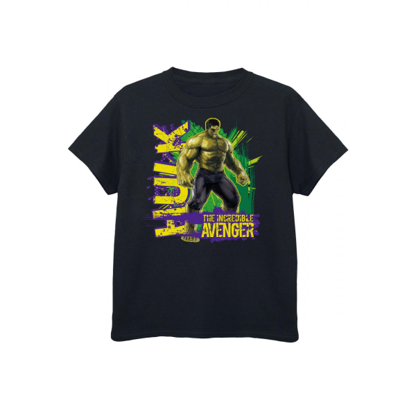 Hulk Boys Incredible Avenger T-shirt 12-13 år Svart/Gul Black/Yellow 12-13 Years
