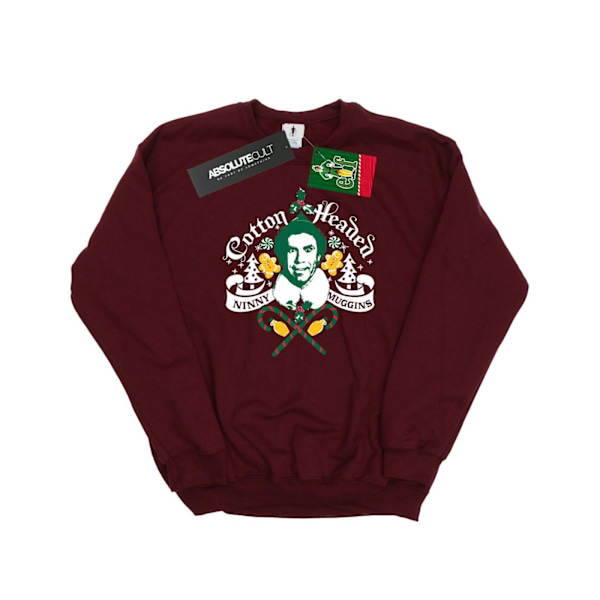 Elf Dam/Damer Headed Ninny Muggins Sweatshirt L Bourgogne Burgundy L
