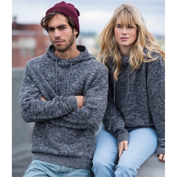 Ecologie Vuxen Unisex Iguazu Stickad Hoodie XL Heather/Charcoal Heather/Charcoal XL