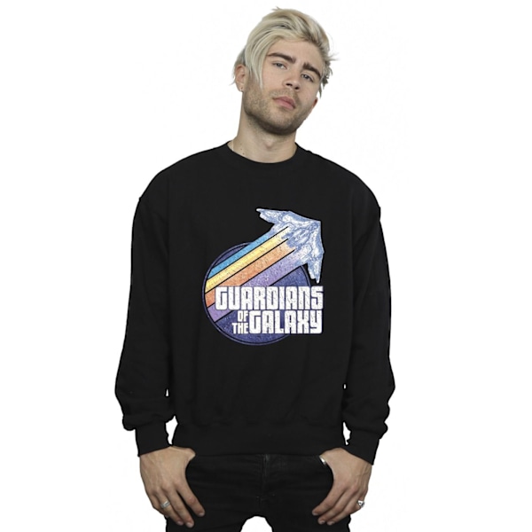 Guardians Of The Galaxy Badge Rocket Sweatshirt S Svart Black S