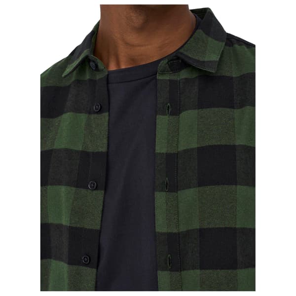 Only Herrskjorta Buffalo Check Overshirt S Forest Night Forest Night S