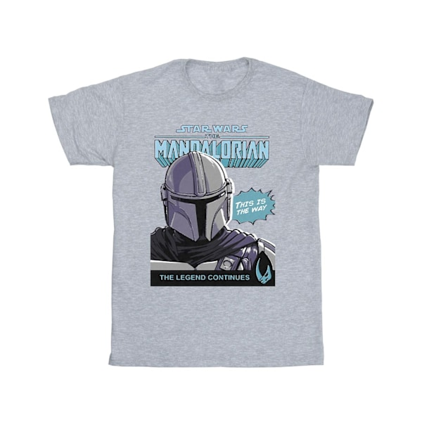 Star Wars The Mandalorian Herr Mando Comic Cover T-Shirt 5XL Sp Sports Grey 5XL