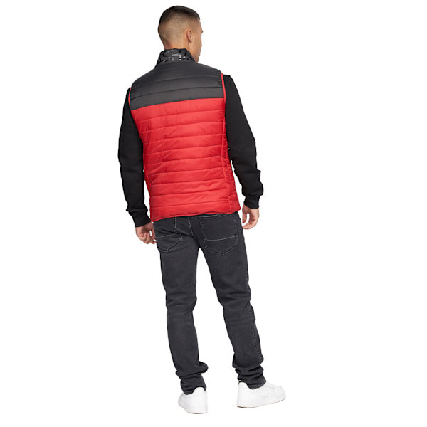 Crosshatch Herr Presnell High-Neck Gilet L Röd Red L