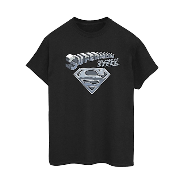 DC Comics Dam/Kvinnor Superman The Man Of Steel Bomull Pojkvän Black XL