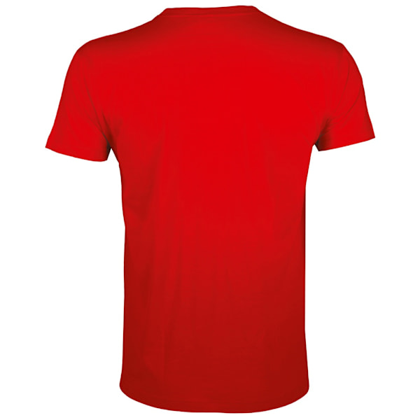 SOLS Herr Regent Slim Fit Kortärmad T-shirt M Röd Red M