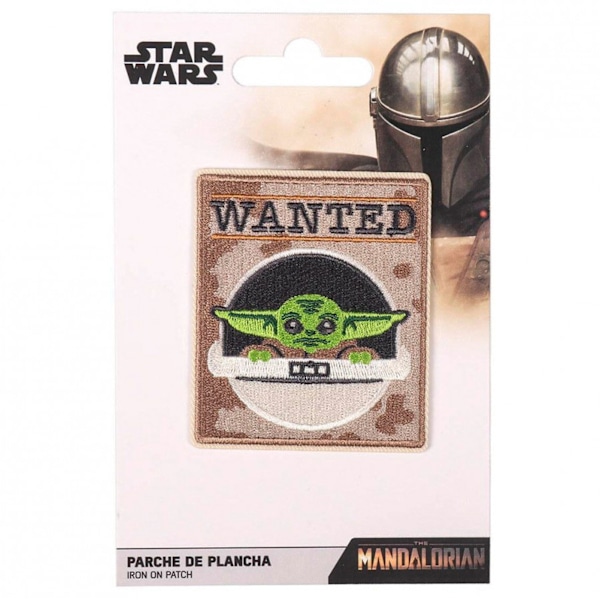 Star Wars: The Mandalorian The Child Strykjärn på lapp En storlek Bro Brown/Green/White One Size