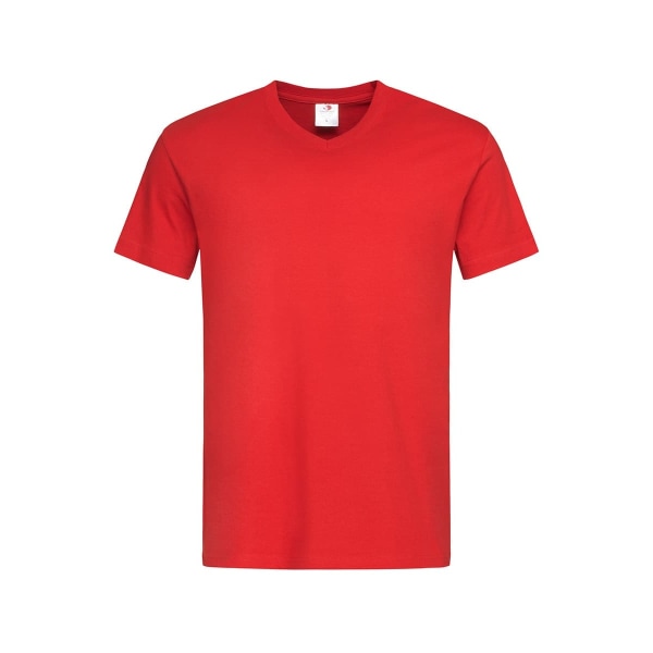 Stedman Herr Klassisk V-ringad T-shirt M Scarlet Röd Scarlet Red M