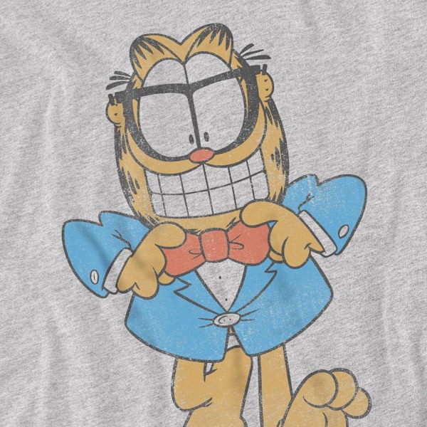 Garfield Herr Dapper Cat T-Shirt L Sport Heather Sport Heather L
