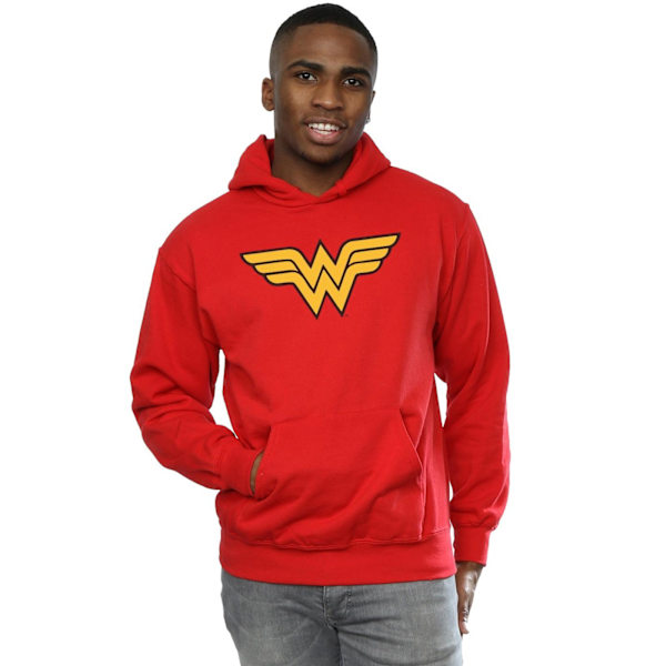 DC Comics Herr Wonder Woman Logotyp Hoodie XL Röd Red XL