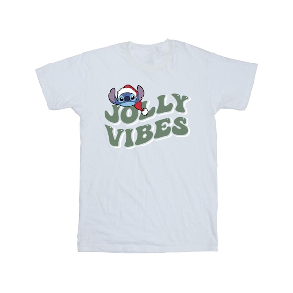 Disney Boys Lilo & Stitch Jolly Chilling Vibes T-shirt 9-11 år White 9-11 Years