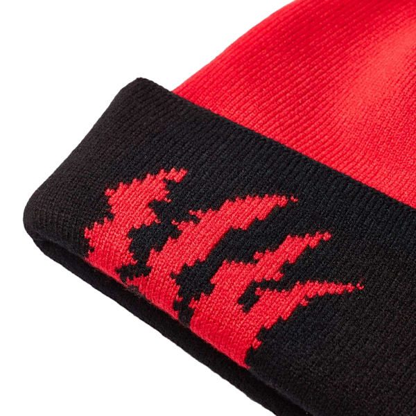Tokyo Time Unisex Misfits Gaming Beanie i One Size Röd/Svart Red/Black One Size