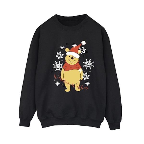 Disney Dam/Damer Winnie The Pooh Winter Wishes Sweatshirt S Black S