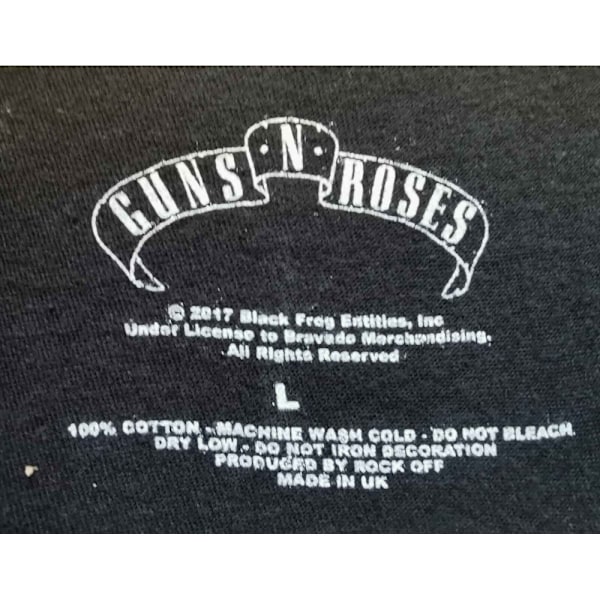 Guns N Roses Unisex Vuxen Topphatt, Skalle & Pistoler Las Vegas T- Black XXL