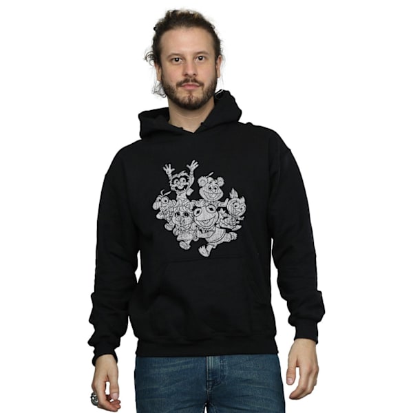 Disney Herr The Muppets Muppet Babies Mono Group Hoodie 4XL Svart Black 4XL