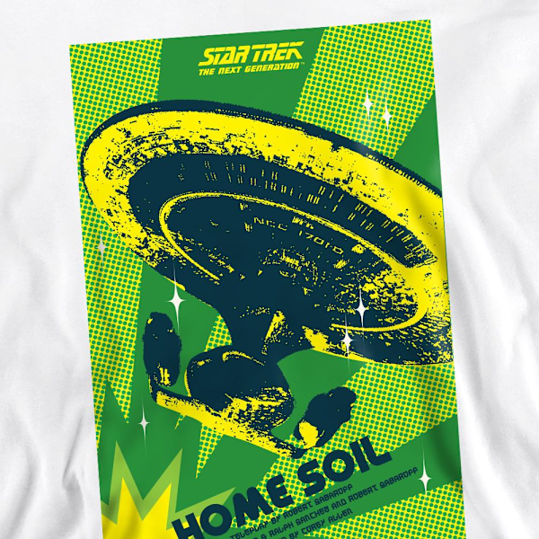 Star Trek Unisex Vuxen The Next Generation Säsong 1 Avsnitt 18 White XXL