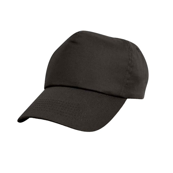 Result Headwear Bomullskeps One Size Svart Black One Size