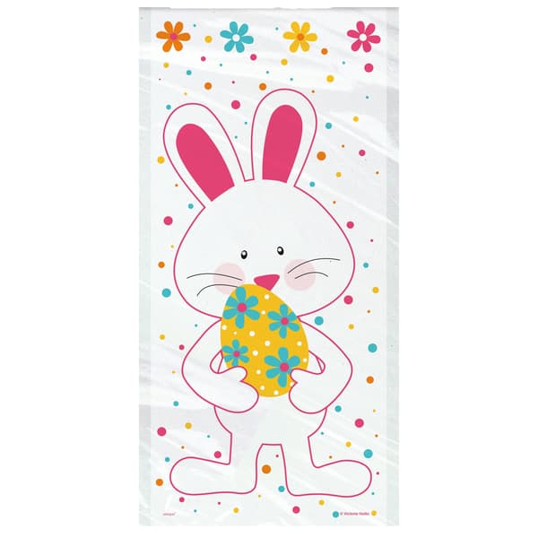 Unique Party Bunny Cellofan Påskpåsar (20-pack) På Multicoloured One Size