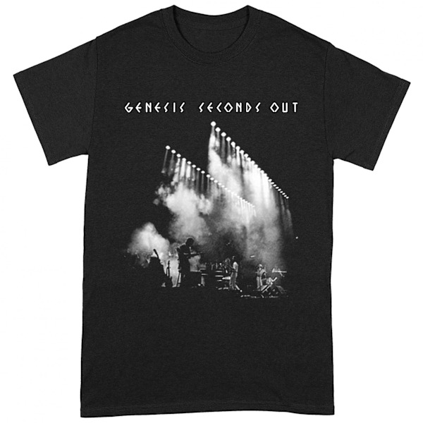 Genesis Unisex Adult Seconds Out T-Shirt 5XL Svart/Vit Black/White 5XL