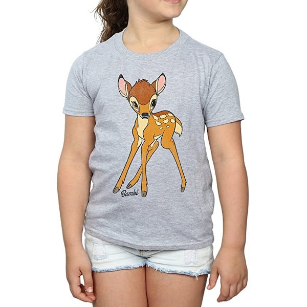 Bambi Girls Classic T-Shirt 5-6 år Sports Grey Sports Grey 5-6 Years