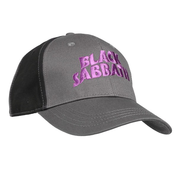 Black Sabbath Unisex Vuxen Wavy Logo Baseball Cap En Storlek Svart Black/Charcoal Grey One Size
