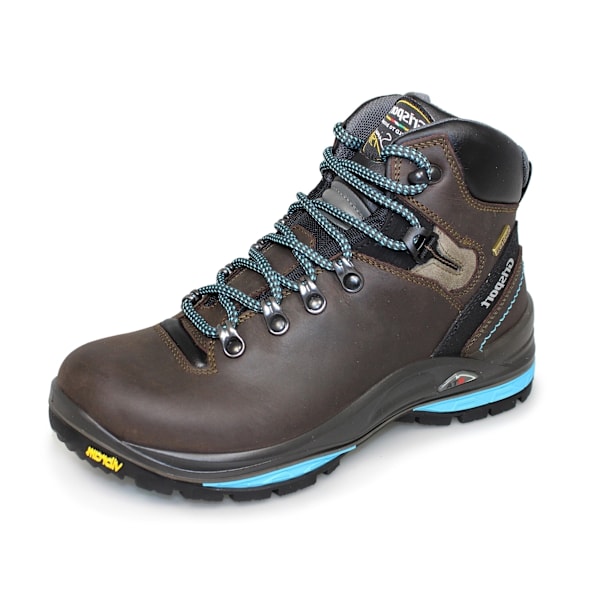 Grisport Dam/Kvinna Glide Vaxat Läder Vandringskängor 7 UK Br Brown/Black 7 UK