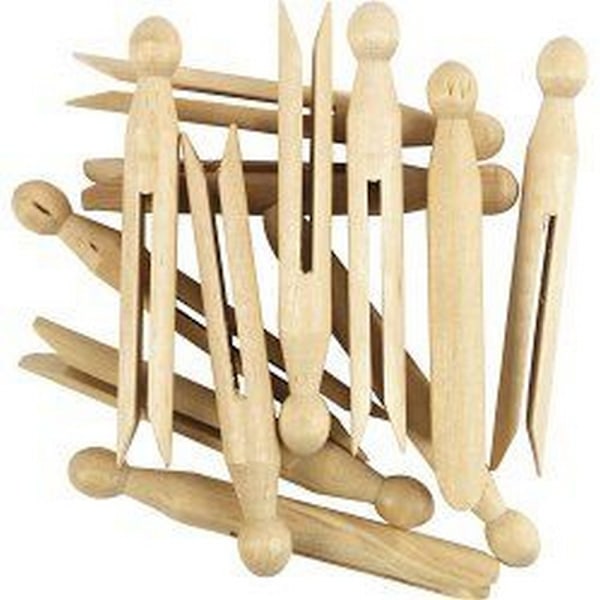 SupaHome Träklädnypa (24-pack) One Size Trä Wood One Size