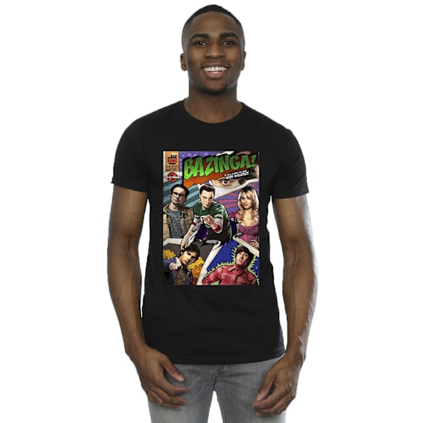 The Big Bang Theory Herr Bazinga Cover T-shirt S Svart Black S