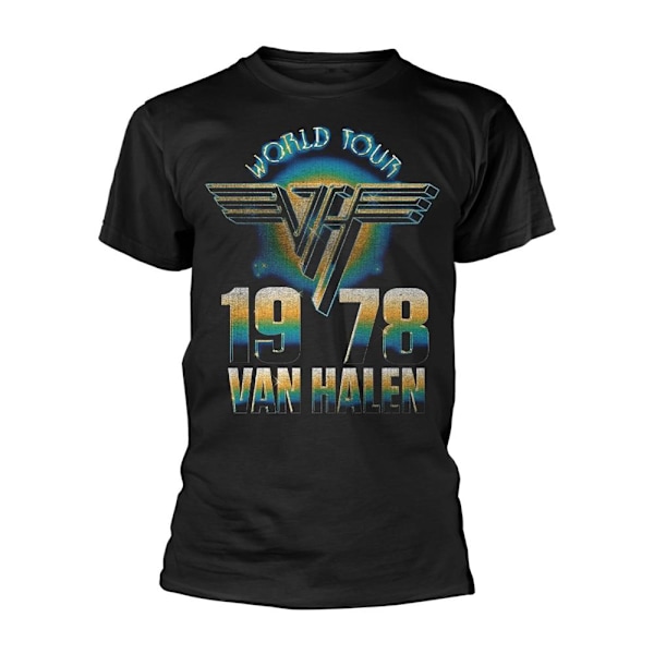 Van Halen Unisex Vuxen World Tour ´78 T-Shirt 4XL Svart Black 4XL