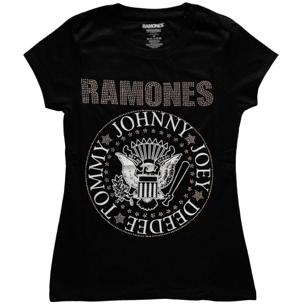 Ramones Dam/Dam Presidential Seal Embellished T-Shirt XXL Black XXL