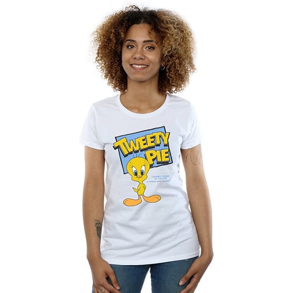 Looney Tunes Dam/Damer Klassisk Tweety Bomull T-shirt M Vit White M