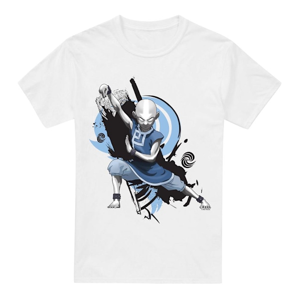 Avatar: The Last Airbender Herr Energi-böjande Aang T-Shirt 3XL White 3XL