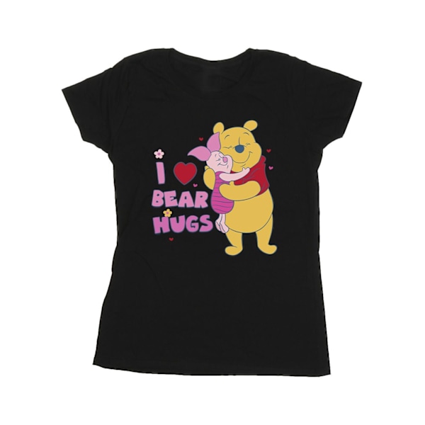 Disney Dam/Damer Winnie The Pooh Mamma Bästa Kramar Bomull T-shirt Black XL