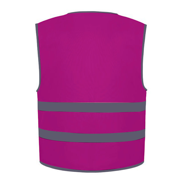 Yoko Barn/Barn Hi-Vis Tvåbands Väst M Hallon Raspberry M