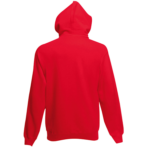 Fruit Of The Loom Herr Zip Through Hooded Sweatshirt / Hoodie X Red XL
