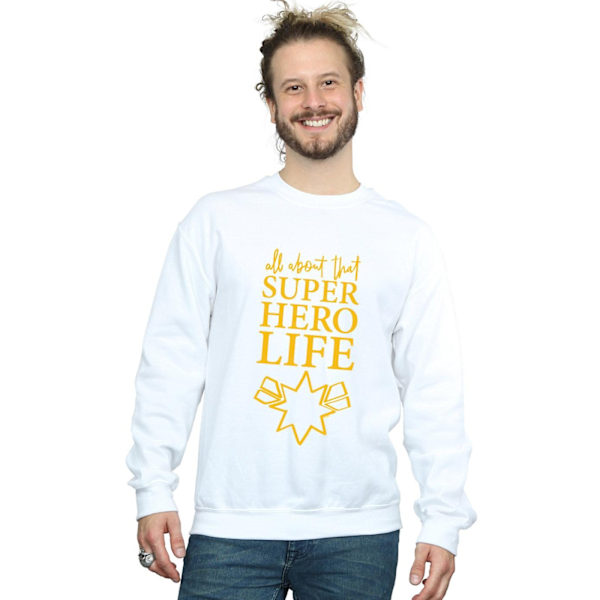 Marvel Mens Avengers Endgame Superhero Life Sketch Sweatshirt 3 White 3XL