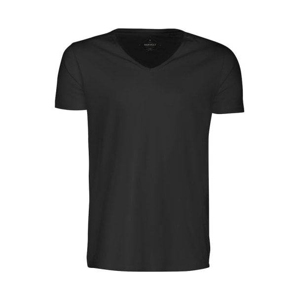 James Harvest Mens Whailford V-ringad T-shirt L Svart Black L