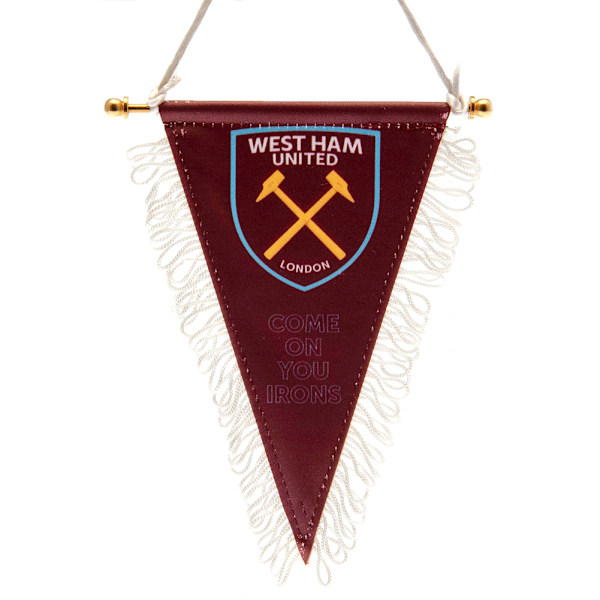 West Ham United FC Triangulär Vimpel En Storlek Ny Claret/Sky Blu New Claret/Sky Blue One Size