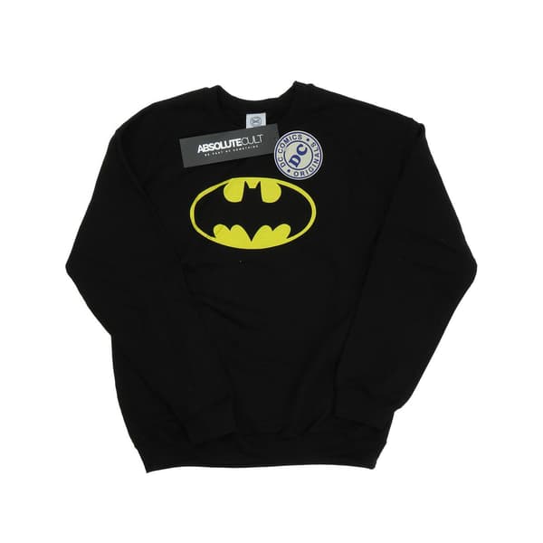 DC Comics Flicktröja Batman Logotyp 5-6 År Svart Black 5-6 Years