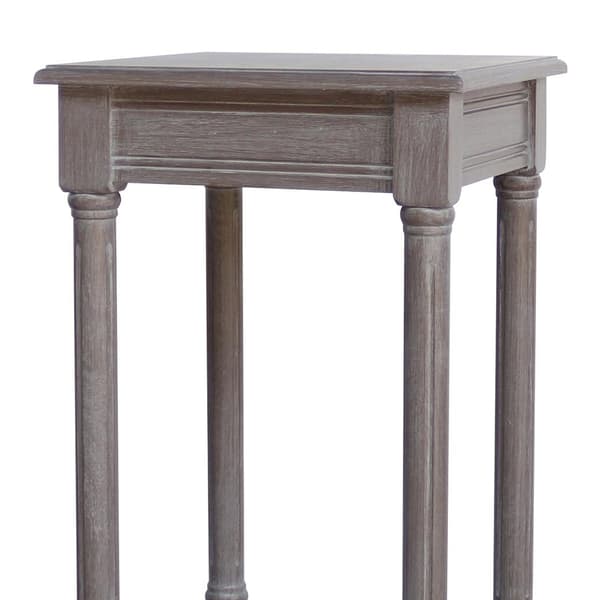 Hill Interiors Serene Rattan Collection Sidobord One Size Gre Grey One Size