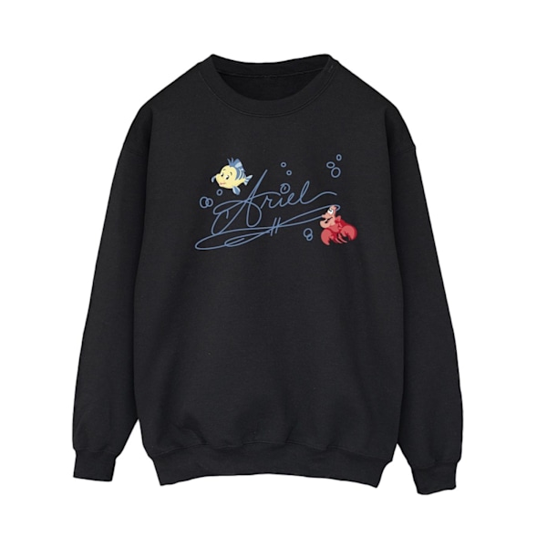 Disney Dam/Kvinnor Den Lilla Sjöjungfrun Ariel Sweatshirt M Svart Black M