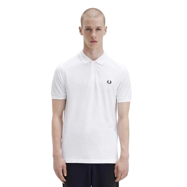 Fred Perry Herr Logotyp Bomull Pikétröja XXL Vit White XXL