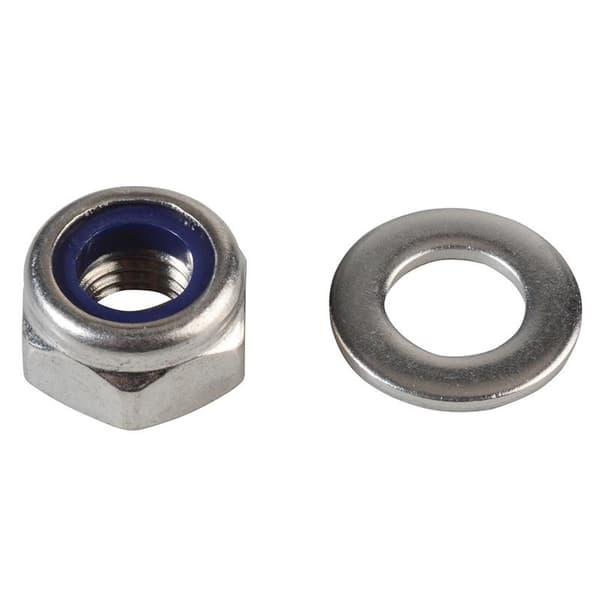 Forgefix Sexkantmuttrar med nyloninsatser, rostfritt stål M10 ForgePack 8 Multi Colour M10 ForgePack 8