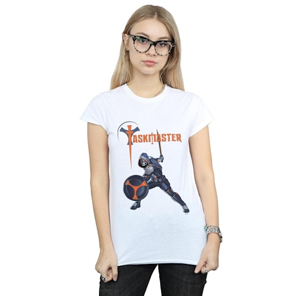 Marvel Womens/Ladies Black Widow Movie Taskmaster Pose Bomull T-shirt White L