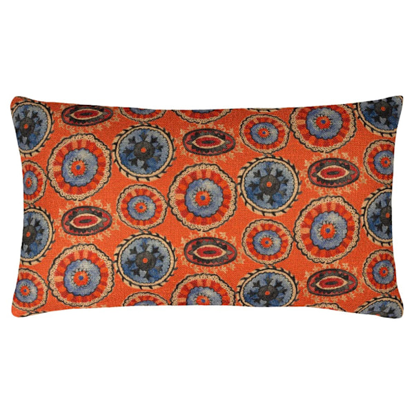 Wylder Akamba Tribal Rektangulär Kuddfodral 50cm x 30cm Tang Tangerine 50cm x 30cm