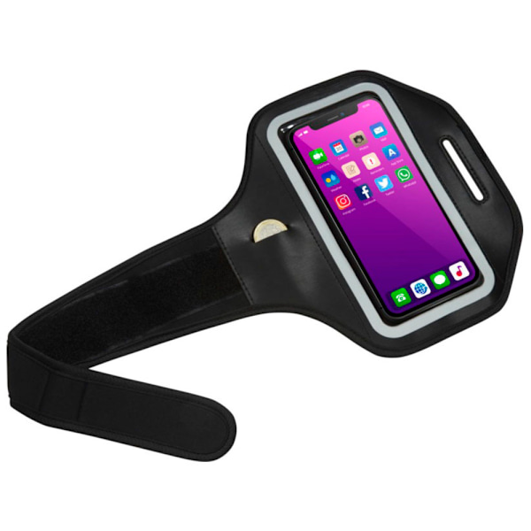Bullet Reflekterande Smartphone Armband Fodral One Size Solid Black Solid Black One Size