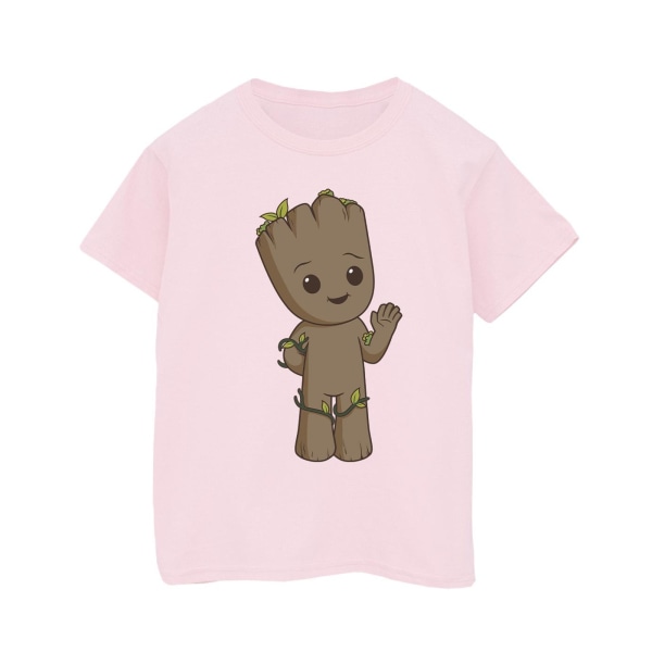 Marvel Boys I Am Groot Söt Groot T-shirt 7-8 år Baby Rosa Baby Pink 7-8 Years